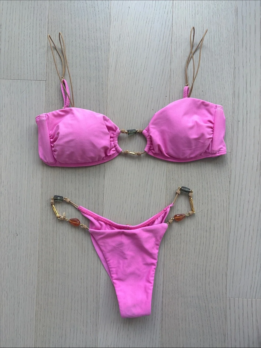 Pink bikini set
